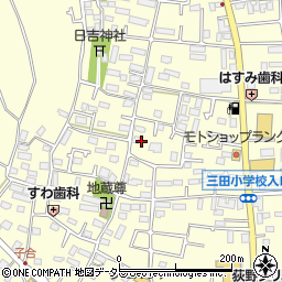 神奈川県厚木市下荻野503-1周辺の地図