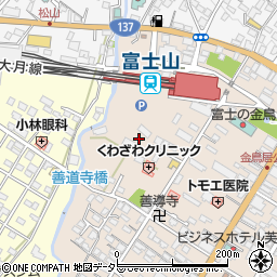 富士吉田警察署独身寮周辺の地図