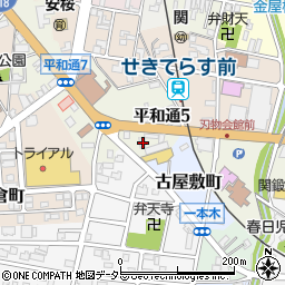 岐阜県関市平和通5丁目8周辺の地図