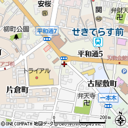 岐阜県関市平和通6丁目周辺の地図