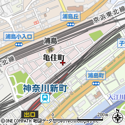 神奈川県横浜市神奈川区亀住町14周辺の地図