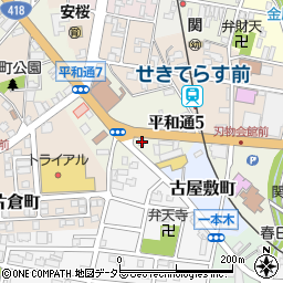 岐阜県関市平和通6丁目14周辺の地図