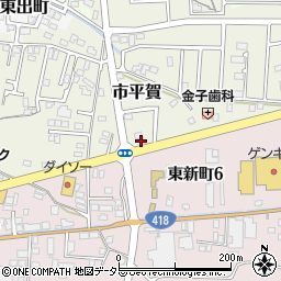 ａｐｏｌｌｏｓｔａｔｉｏｎ関平賀ＳＳ周辺の地図