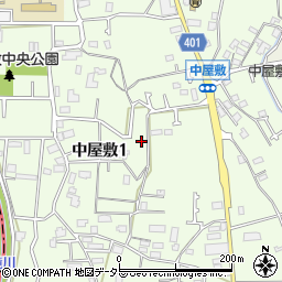 神奈川県横浜市瀬谷区中屋敷周辺の地図