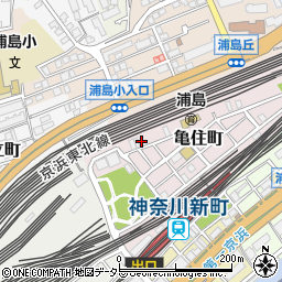 神奈川県横浜市神奈川区亀住町4-7周辺の地図