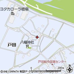 岐阜県関市戸田541周辺の地図