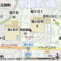 岐阜県関市旭ケ丘周辺の地図