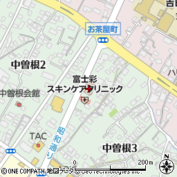 富士吉田郵便局　荷物集荷周辺の地図