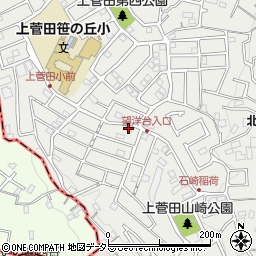 神奈川県横浜市保土ケ谷区上菅田町105-9周辺の地図