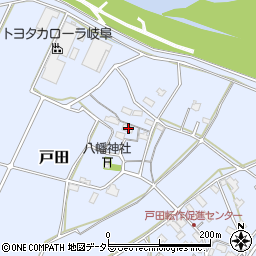 岐阜県関市戸田551周辺の地図