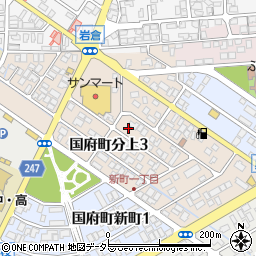 鳥取県鳥取市国府町分上周辺の地図