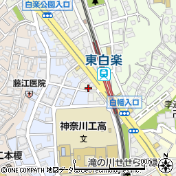 鍵開けの生活救急車　横浜市神奈川区エリア専用ダイヤル周辺の地図