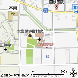 本巣市役所本庁舎総務部　総務課周辺の地図