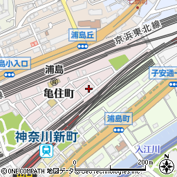 神奈川県横浜市神奈川区亀住町13-12周辺の地図