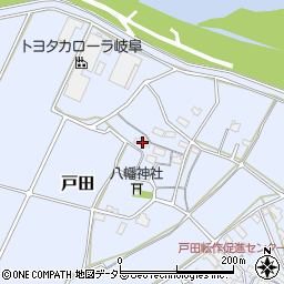 岐阜県関市戸田546周辺の地図