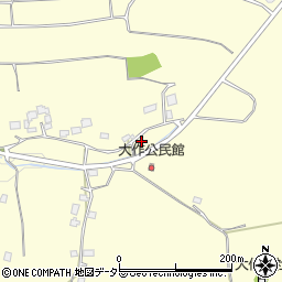 千葉県市原市大作周辺の地図