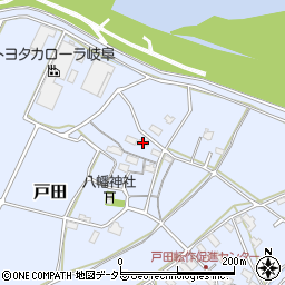 岐阜県関市戸田544周辺の地図