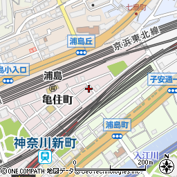 神奈川県横浜市神奈川区亀住町13-9周辺の地図