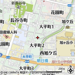 岐阜県関市大平町周辺の地図