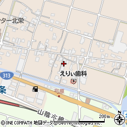 鳥取県東伯郡北栄町弓原303周辺の地図