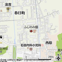 松江市役所　健康福祉部障がい者福祉課・ふじのみ園周辺の地図