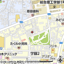 島根県松江市学園2丁目15周辺の地図