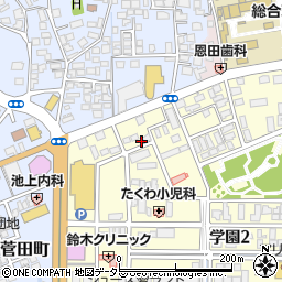 島根県松江市学園2丁目10-25周辺の地図