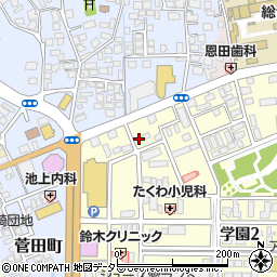 島根県松江市学園2丁目10-2周辺の地図
