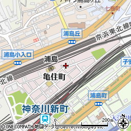 神奈川県横浜市神奈川区亀住町4-20周辺の地図
