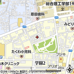 島根県松江市学園2丁目15-8周辺の地図