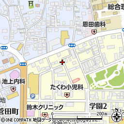 島根県松江市学園2丁目10-24周辺の地図