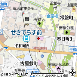 岐阜県関市日ノ出町周辺の地図