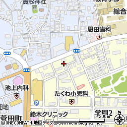 島根県松江市学園2丁目10周辺の地図