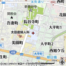 岐阜県関市東門前町周辺の地図