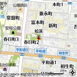 岐阜県関市前町周辺の地図