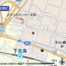 鳥取県東伯郡北栄町弓原349-1周辺の地図