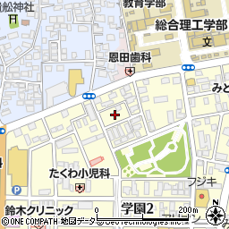 島根県松江市学園2丁目14周辺の地図