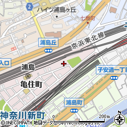 神奈川県横浜市神奈川区亀住町4-32周辺の地図