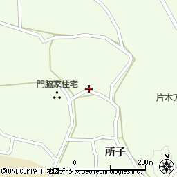 鳥取県西伯郡大山町所子416周辺の地図