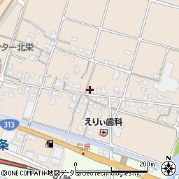 鳥取県東伯郡北栄町弓原408-2周辺の地図