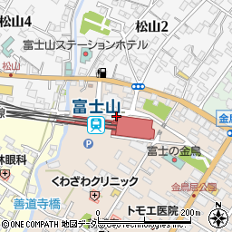 モスバーガー 富士山駅前店周辺の地図