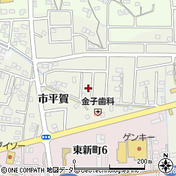 岐阜県関市市平賀周辺の地図