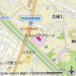 鳥取市民体育館周辺の地図