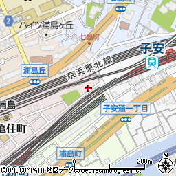 神奈川県横浜市神奈川区亀住町4-40周辺の地図