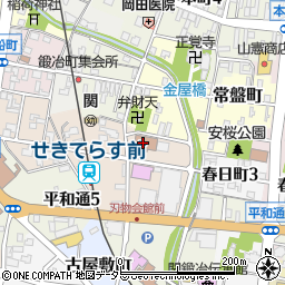 関市　子育世代包括支援センターひだまり周辺の地図