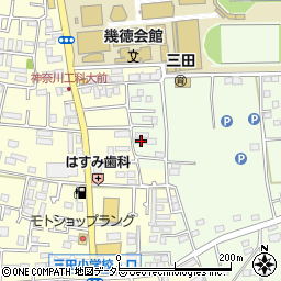 神奈川県厚木市三田367周辺の地図