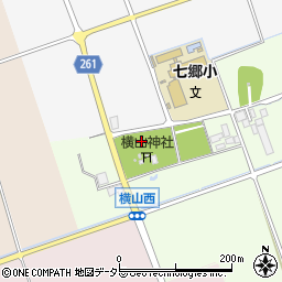 横山神社周辺の地図