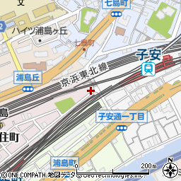 神奈川県横浜市神奈川区亀住町4-44周辺の地図