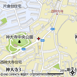 ネオマイム神大寺中央公園周辺の地図