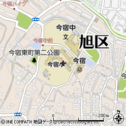 横浜市立今宿小学校周辺の地図